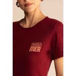 Camiseta Sommer Bordô Bloodstone