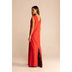 Vestido Longo Com Fenda