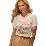 T-Shirt Creme Algodão Amalfi Coast