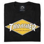 Camiseta Thrasher Diamond logo Black