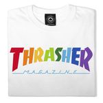 Camiseta Thrasher Rainbow Mag White