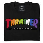 Camiseta Thrasher Rainbow Mag Black