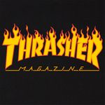 Camiseta Thrasher Flame Logo Black