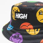 Bucket Hat High Polka Mood Black