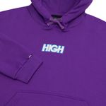 Hoodie High Logo Purple Blue