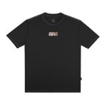 Camiseta Plano C Contraste Aplique Bordado Black