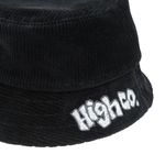 Bucket Hat High Corduroy Black 