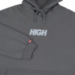 Hoodie High Reflective logo Dark Grey