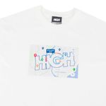 Camiseta High Tee Maps White