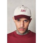 Boné Plano C Dad Hat Logo White Bordo