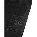 Calça Plano C Work Denim Washed Black