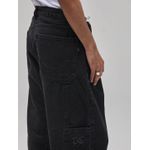 Calça Plano C Work Denim Washed Black