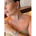 COLAR PONTO DE LUZ BANHADO A RÓDIO BRANCO