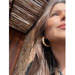 BRINCO NEW ARGOLA ABAULADA DF BANHADO A OURO