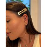 BRINCO RAIO LISO BANHADO A OURO