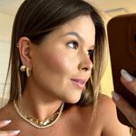 COLAR RIVIERA TRES PONTOS CRISTAL 4MM BANHADO A OURO
