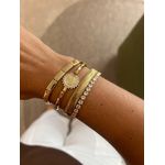PULSEIRA RIVIERA BANHADA A OURO