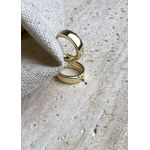 BRINCO DE ARGOLINHA P LISA BANHADA A OURO