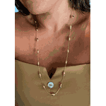 COLAR LONGO TUBINHOS BANHADO A OURO 