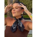 BRINCO CHAPAS BOHO PRETO BANHADO A OURO 
