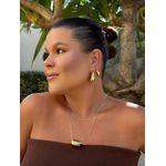 BRINCO ARGOLA ELETRO BOLD G BANHADO A OURO 