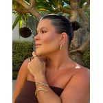 BRINCO ARGOLA OVAL BOLD BANHADO A OURO