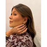 BRINCO EAR CUFF FILEIRAS BANHADO A OURO 