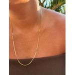 COLAR LONGO CHAPINHAS MINI BANHADO A OURO