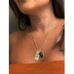 COLAR BOHO PATUÁ BANHADO A OURO