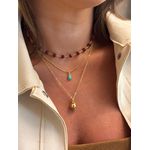 CONJUNTO TRÊS COLARES BOHO BANHADO A OURO