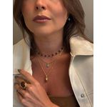 CONJUNTO TRÊS COLARES BOHO BANHADO A OURO