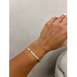 BRACELETE LISO FINO BANHADO A OURO