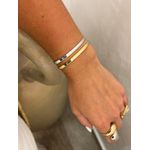BRACELETE LISO FINO BANHADO A OURO