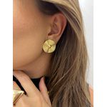 BRINCO CHAPA GLAM P BANHADO A OURO