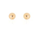 BRINCO DE BOLINHA G BANHADO A OURO 18K