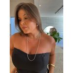 COLAR LONGO CANUTILHOS BANHADO A RODIO BRANCO