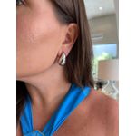 BRINCO NEW ARGOLA GOTA M BANHADO A RODIO BRANCO