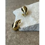 BRINCO NEW ARGOLA GOTA G MAXI BANHADO A OURO