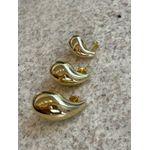 BRINCO NEW ARGOLA GOTA G MAXI BANHADO A OURO