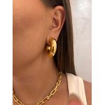 BRINCO ARGOLA BOLD BANHADO A OURO