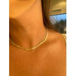 CHOKER FITA DETALHADA BANHADO A OURO