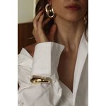 BRACELETE TUBO LISO MAXI BANHADO A OURO