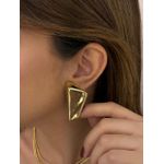BRINCO GEOMETRICO BANHADO A OURO 