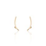 BRINCO EAR CUFF LISO BANHADO A OURO 
