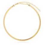 CHOKER FITA BANHADO A OURO