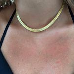 CHOKER FITA DETALHADA BANHADA A OURO 