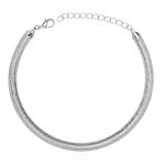 CHOKER MALHA GR RÓDIO BRANCO