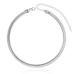 CHOKER MALHA MÉDIA RÓDIO BRANCO 