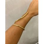 BRACELETE PONTA ÚNICA BANHADO A OURO