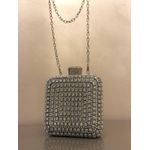 MINI BAG CRAVEJADA PRATEADA